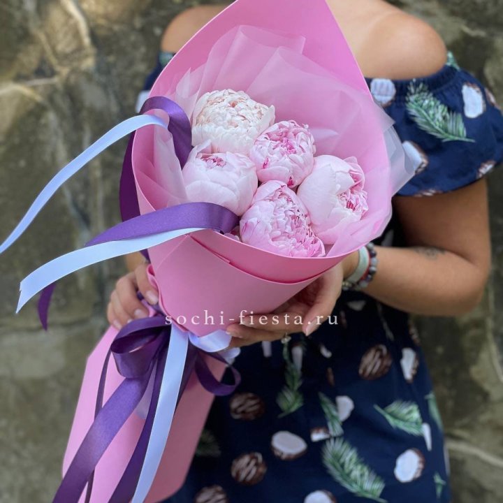 Букет пионов "НАЙ" в Абакане