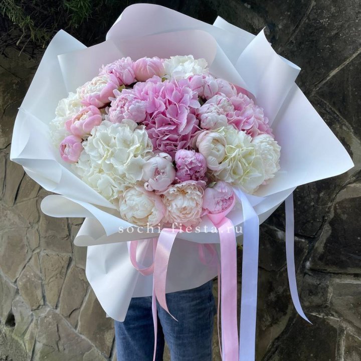 Букет "Пионы и Гортензии" в Абакане