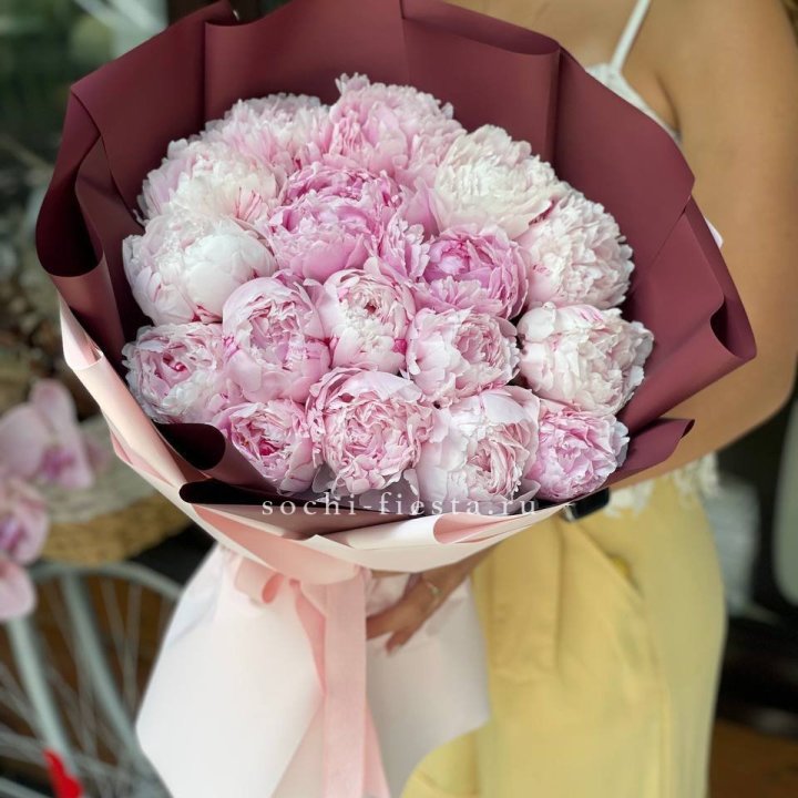 Букет с пионами №5 в Абакане