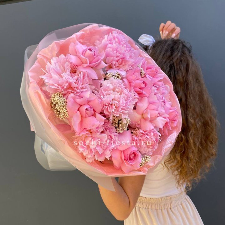  Букет с пионами "Пинки" в Абакане