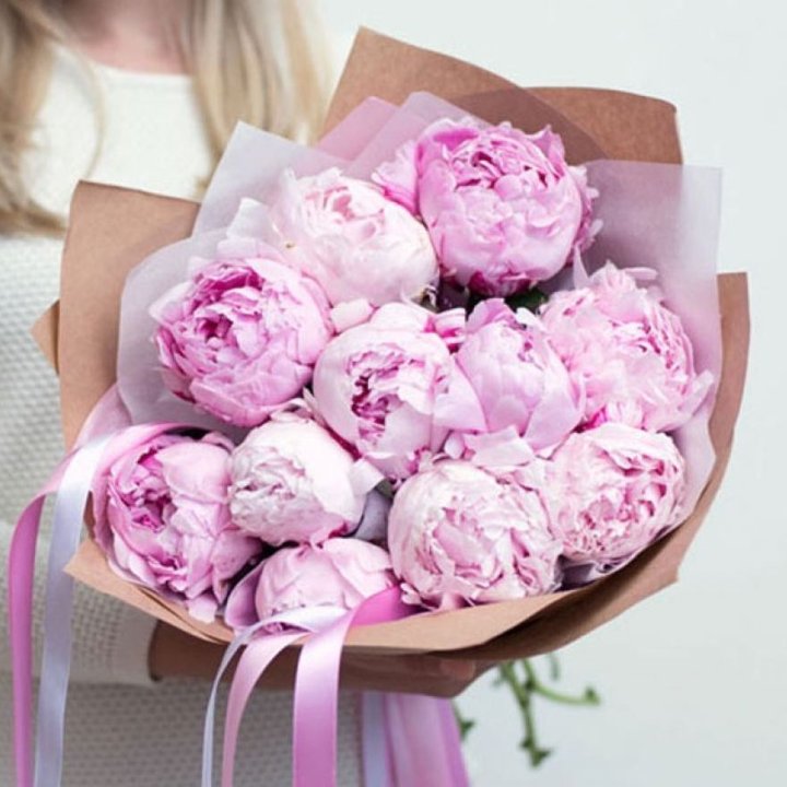 11 нежных пионов в Абакане
