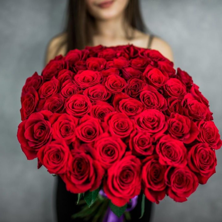 51 красная роза в Абакане