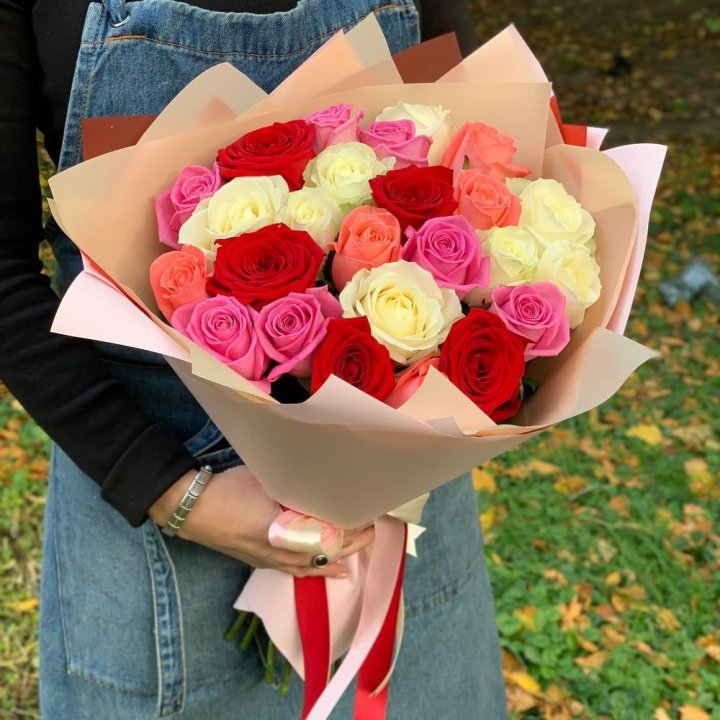 25 роз "Карусель" в Абакане