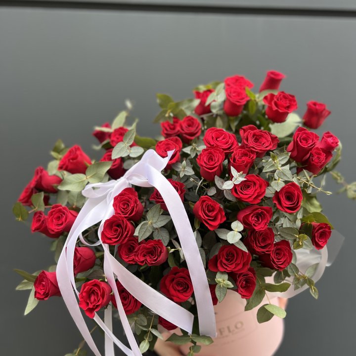 45 Красных роз в боксе "Сеньёрита" в Абакане