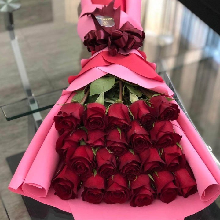 21 красная роза "Элеганс" в Абакане