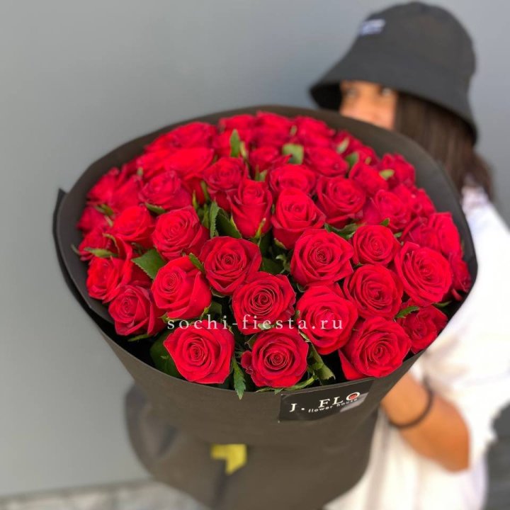 51 роза "Блек" в Абакане