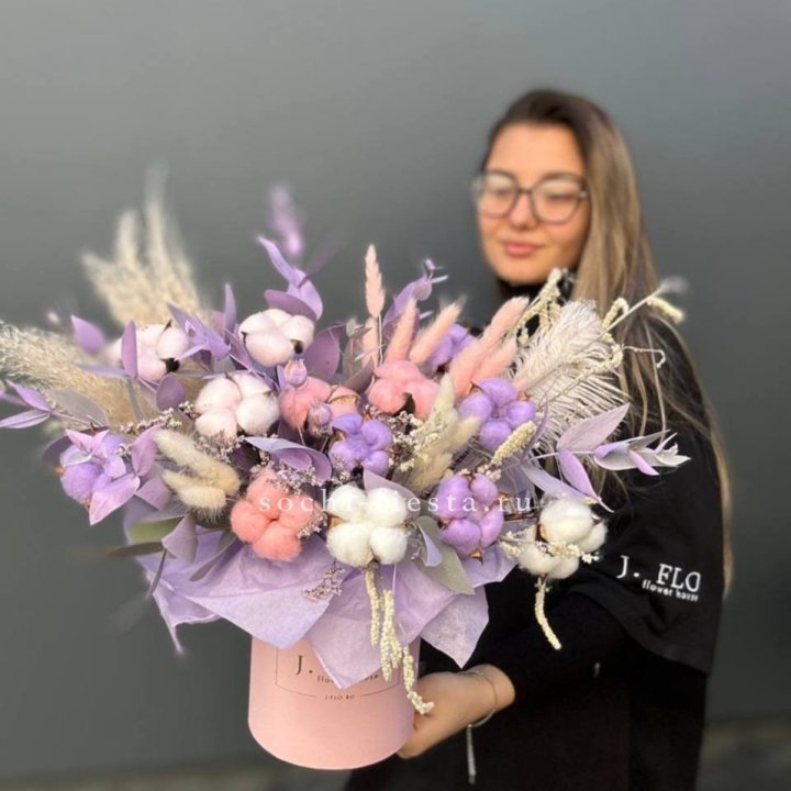 Авторский бокс с сухоцветами №4 в Абакане