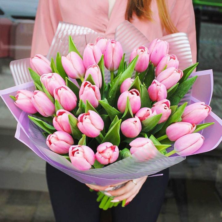 25 тюльпанов "Айс крем" в Абакане