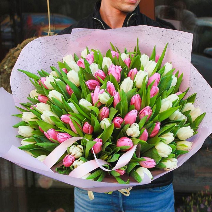 101 тюльпан микс в Абакане